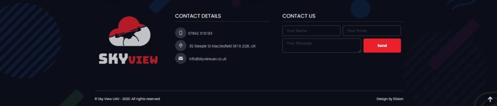 Sky View UAV - Portfolio Footer