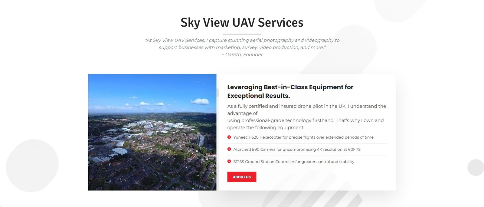 Sky View UAV - Portfolio Services