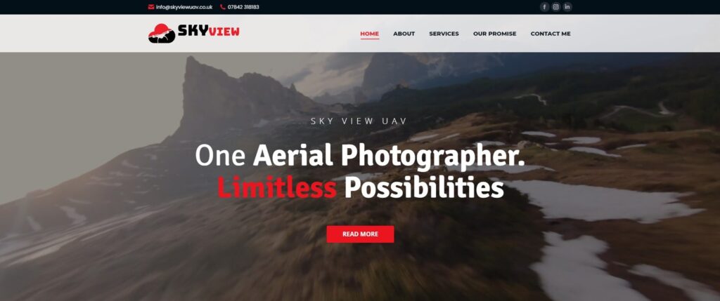 Sky View UAV - Portfolio Banner