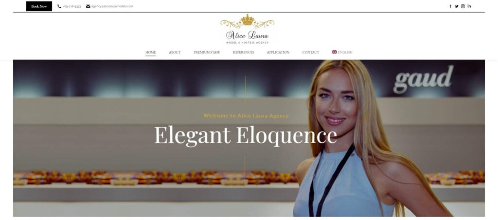 Alice Laura Models - Portfolio Slider