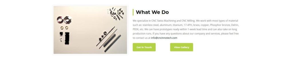 CNC Innotech - Portfolio 2
