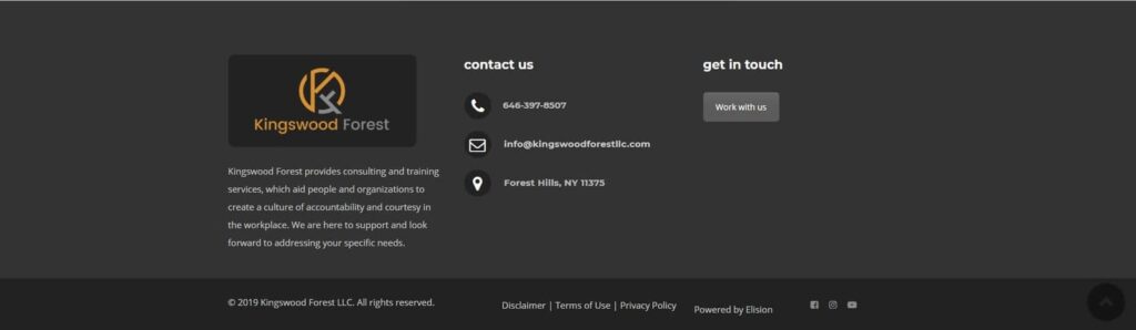 Kingswood Forest LLC - Portfolio Footer