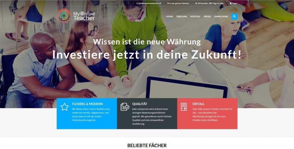 My Online Teacher - Portfolio Main